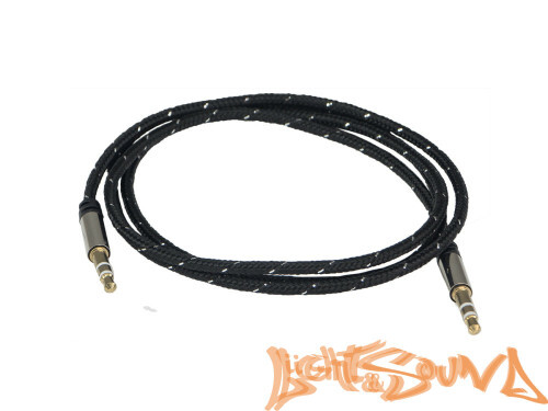 AUX-кабель Aura RCA-J 11B чёрный, 1 м