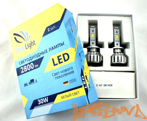 Светодиод головного света Clearlight LED H7 2800 Lm (2 шт.)