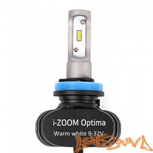 Светодиод головного света Optima i-Zoom H8 LED, Seoul-CSP, Warm White, 9-32V (2шт)