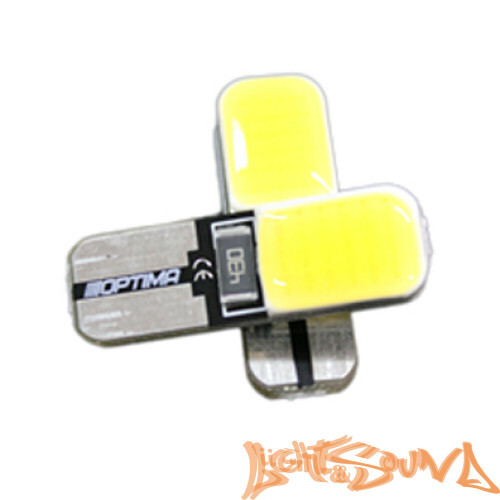 Optima Premium W5W T10 COB, 5100K, 12V (W2.1X9.5D), 2шт