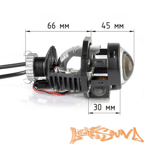 Бидиодная линза Dixel mini BI-LED G5 1.8" 5000К, 1шт