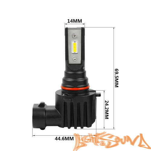 Светодиод головного света Optima LED QVANT HB3/HB4 (9005/9006), 12-24V (2шт)