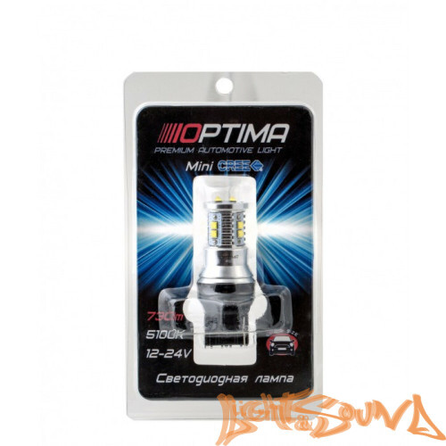 Optima MINI , YELLOW, CAN, 3156, CREE XB-D*10, 5500K, 12V, 1шт