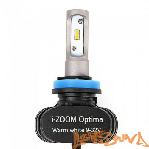 Светодиод головного света Optima i-Zoom H11 LED, Seoul-CSP, Warm White, 9-32V (2шт)