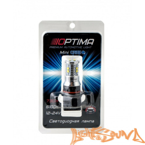 Optima P13W MINI, CAN CREE XB-D*10, 5500K, 12V (PG18.5d-1), 1шт