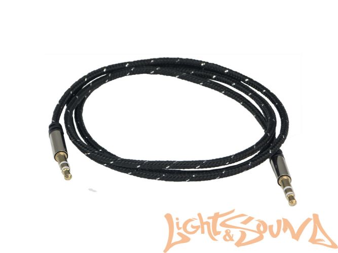 AUX-кабель Aura RCA-J 11B чёрный, 1 м