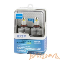 MTF LED, Active Night, 1600lm, 12W, 5500K, PSX26W (2шт)