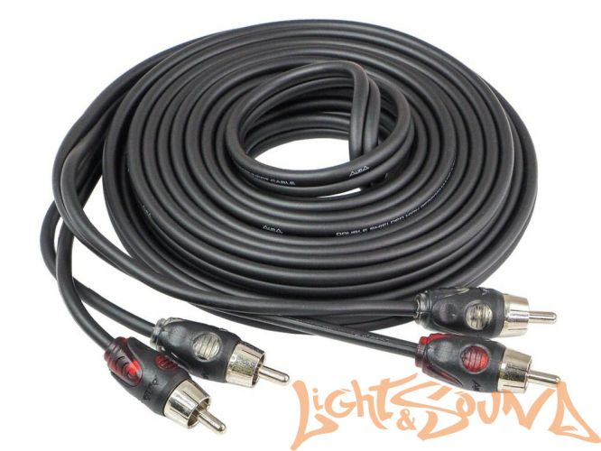 RCA (межблочный) кабель Aura RCA-B250 5 метров