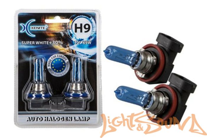 Xenite Super White H9 Галогенные лампы (2 шт)