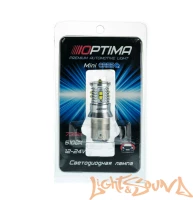 Optima MINI P21/5W, CAN, CREE XB-D*10, 5500K, 50W, 12V (BaY15D), двухконтактная, 1шт