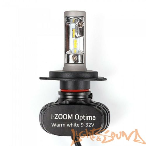 Светодиод головного света Optima i-Zoom H4 LED, Seoul-CSP, Warm White, 9-32V (2шт)