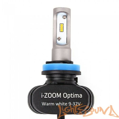 Светодиод головного света Optima i-Zoom H8 LED, Seoul-CSP, Warm White, 9-32V (2шт)