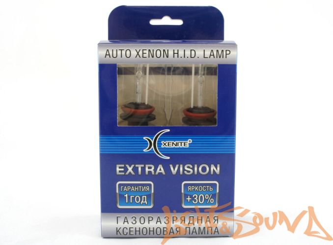 Ксеноновая лампа Xenite H11 6000 K EXTRA VISION (Яркость + 30 %)