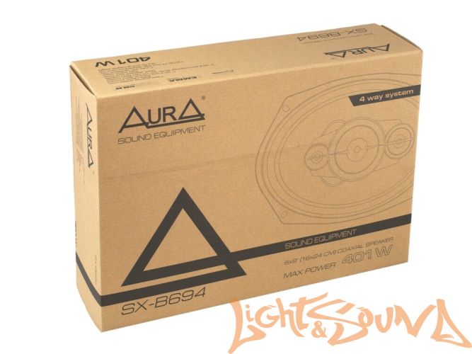 4-полосная коаксиальная акустическая система Aura SX-B694 6x9" (16x24 см	