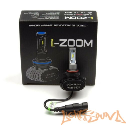 Светодиод головного света Optima i-Zoom HIR2/9012 LED, Seoul-CSP, White, 9-32V (2шт)