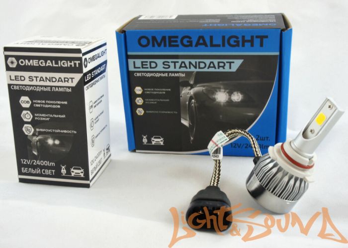 Светодиод головного света Omegalight LED Standart HB3 2400 lm (2 шт.)