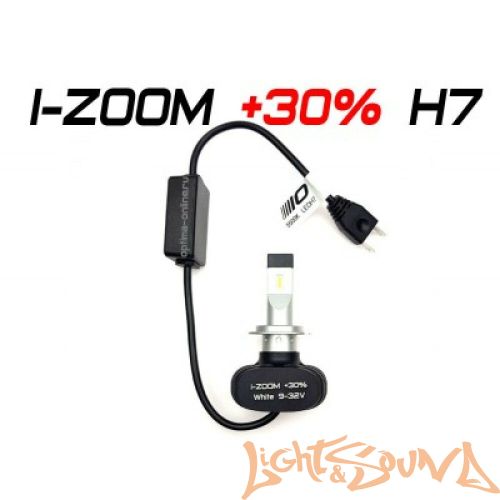 Светодиод головного света Optima i-Zoom H7 LED +30%, Seoul-CSP, White, 9-32V (2шт)