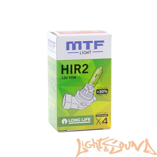 MTF Standart + 30% HIR2/9012 12V 55W Галогенная лампа (1шт)