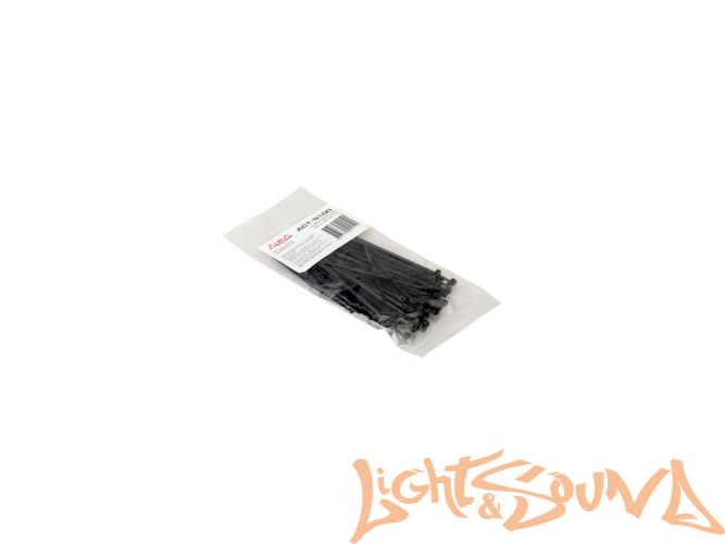 Aura ACT-S100 Стяжки для кабелей, нейлоновые, 2,5*100мм (100 шт), чёрные