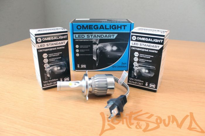 Светодиод головного света Omegalight LED Standart 3000 K HB3 2400 lm (2 шт.)