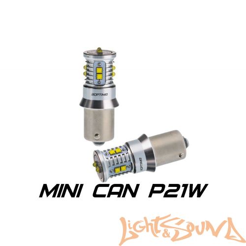 Optima Premium MINI P21W CREE-XBD CAN, 5100K, 50W, 12-42V (Ba15S), 1шт