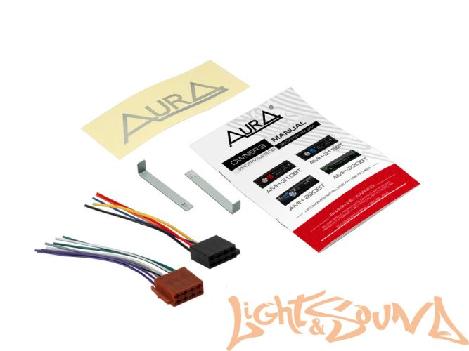 Aura AMH-210BT USB-ресивер, 4x51w, USB SD/FM/AUX/BT, 2 RCA, VA дисплей, красная подсветка