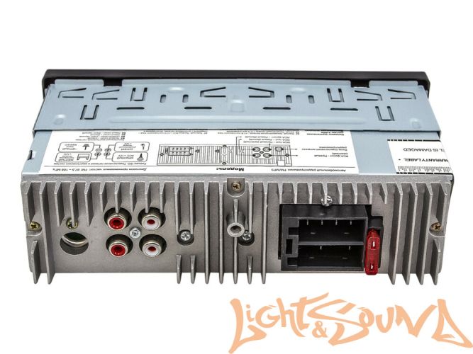 Aura AMH-210BT USB-ресивер, 4x51w, USB SD/FM/AUX/BT, 2 RCA, VA дисплей, красная подсветка