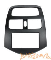 Переходная рамка для Chevrolet Spark, Daewoo Matiz 2010 - 2 din чёрная