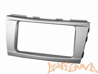 Переходная рамка для Toyota Camry 2007-2011 Wide 2 din серебристая(копия под оригинал)