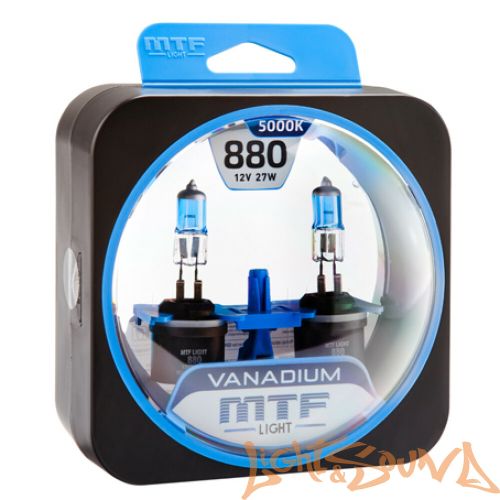 MTF Vanadium H27(880) 12V 27W Галогенные лампы (2шт)