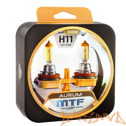MTF Aurum H11, 12V, 55W Галогенные лампы (2шт)