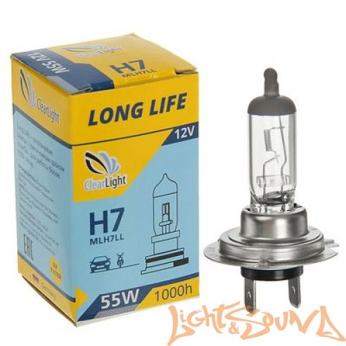 Clearlight LongLife H7 12V, 55W Галогенная лампа (1шт)