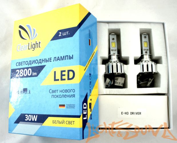 Светодиод головного света Clearlight LED H3 2800 Lm (2 шт.)
