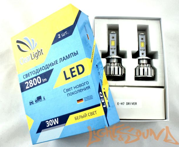 Светодиод головного света Clearlight LED H7 2800 Lm (2 шт.)