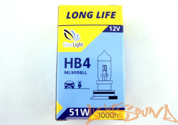 Clearlight LongLife HB4 12V, 55W Галогенная лампа (1шт)