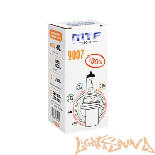 MTF Standart + 30% HB5 9007 12V 65/55W Галогенная лампа (1шт)