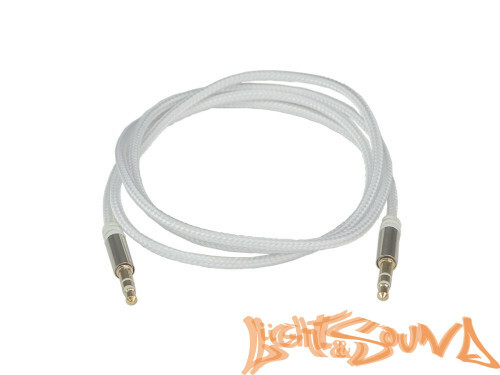 AUX-кабель Aura RCA-J12S серебристый, 1 м