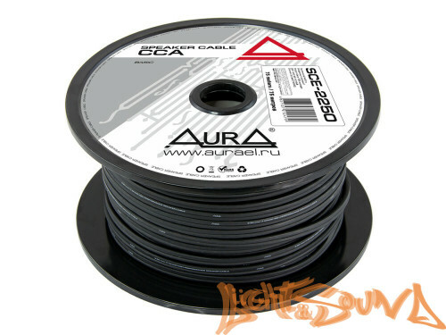 Aura SCE-2250 MKII Кабель акустический, чёрный, 2,5мм2, 14GA, 75м в катушке