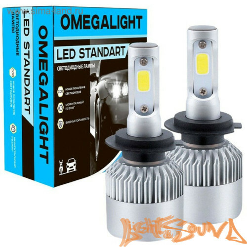 Светодиод головного света Omegalight LED Standart H1 2400 lm (2 шт.)