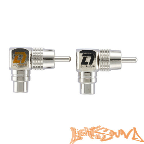 RCA коннектор DL Audio Phoenix Short Angle RCA  Adapter, 2шт