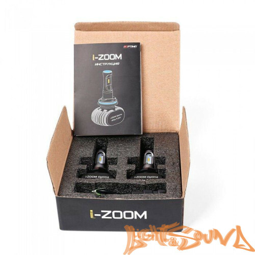 Светодиод головного света Optima i-Zoom HIR2/9012 LED, Seoul-CSP, White, 9-32V (2шт)