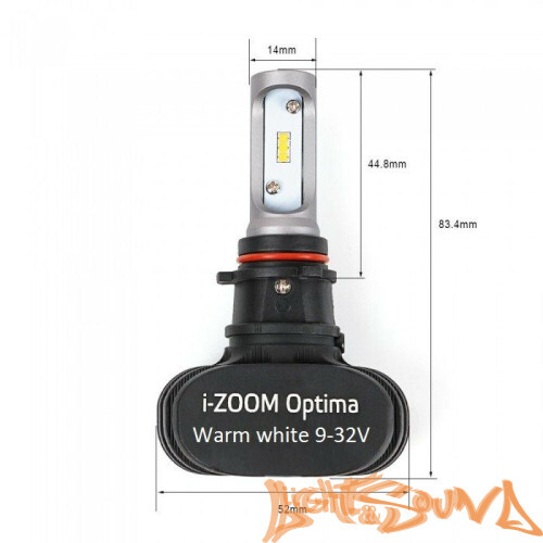 Светодиод головного света Optima i-Zoom PSX26W LED, Seoul-CSP, Warm White, 9-32V (2шт)