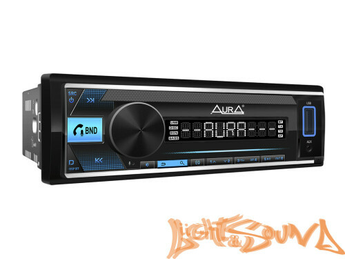 Aura AMH-600BT USB-ресивер, 4x51w,USB (1A)/FM/AUX/BT, 3 RCA, iD3-TAG, вход адаптера кнопок на руле
